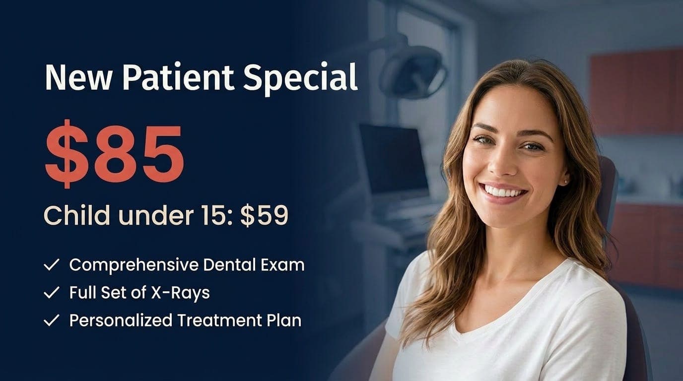 New Patient Special — $85 comprehensive exam and X-rays at North Salinas Dental